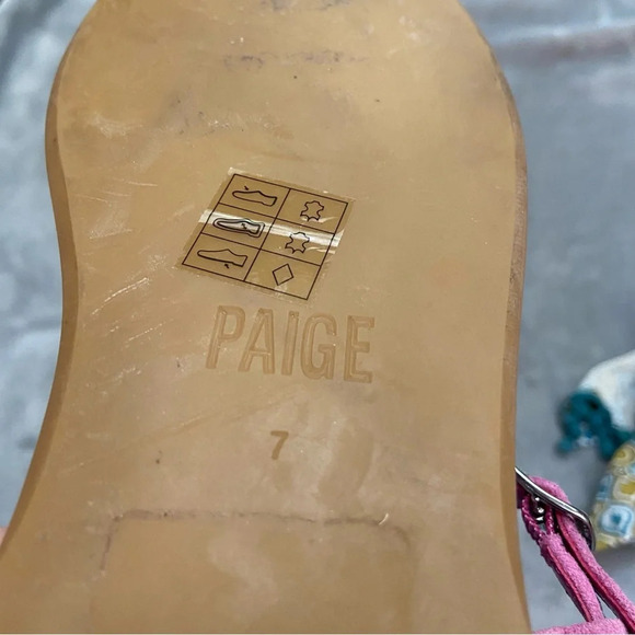 New! Paige Drew Sandal In Fuschia Size 7 - Picture 8 of 8